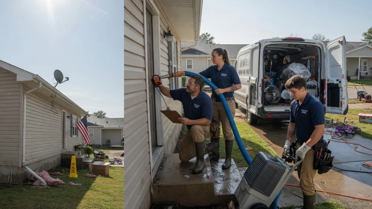 Ceiling Water Damage Restoration in Brookville, OH near me